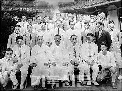 수양동우회 사건은 CE가 일제강점기 독립운동에 직접적으로 가담한 대표적 사례이다. 사진은 1931년 열린 수양동우회의 제1회 수양회 모습.