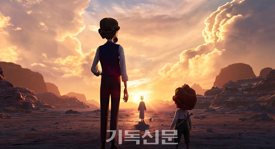 '킹 오브 킹스'는 찰스 디킨스가 아들 월터에게 예수 그리스도의 이야기를 들려주는 액자식 구성의 영화다.(사진=모팩스튜디오) 