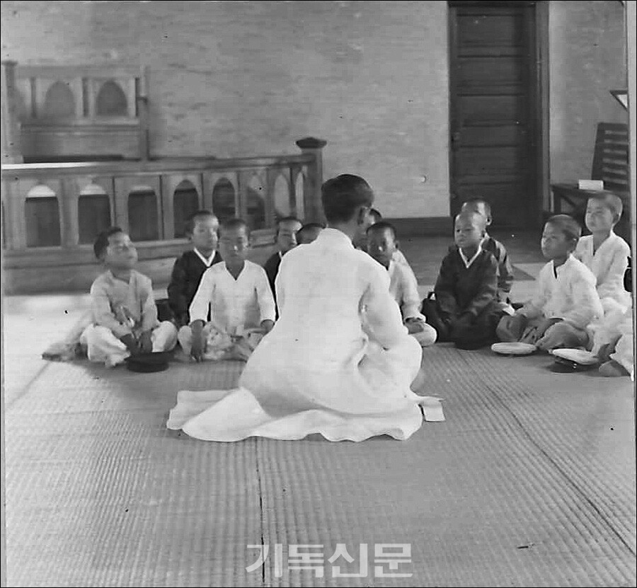 초창기 한국교회 주일학교의 풍경.